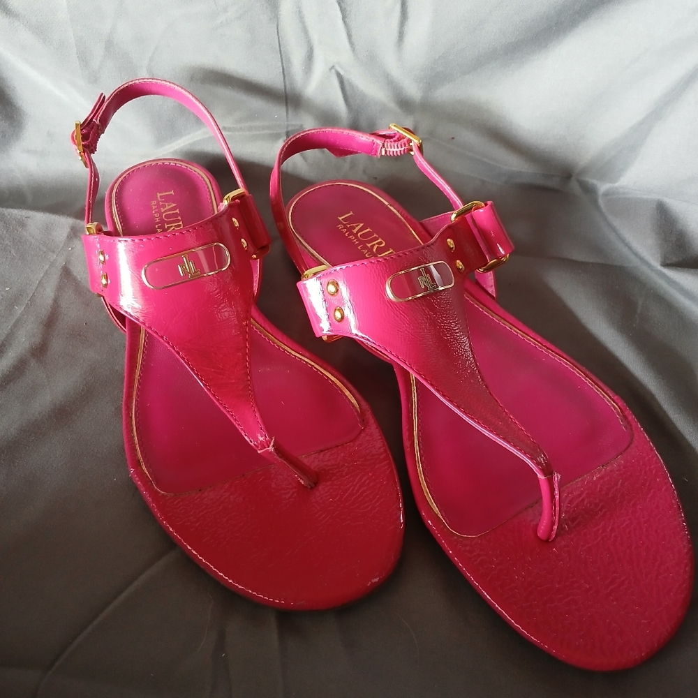 Polo by Ralph Lauren HOT PINK Women's Sandals